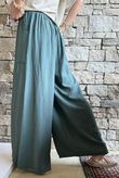 Basso Shirring Wide Leg Pant Deep Moss